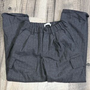 Zara Kid Boy Charcoal Elastic Waist Trousers
